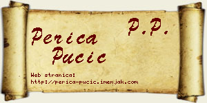 Perica Pučić vizit kartica